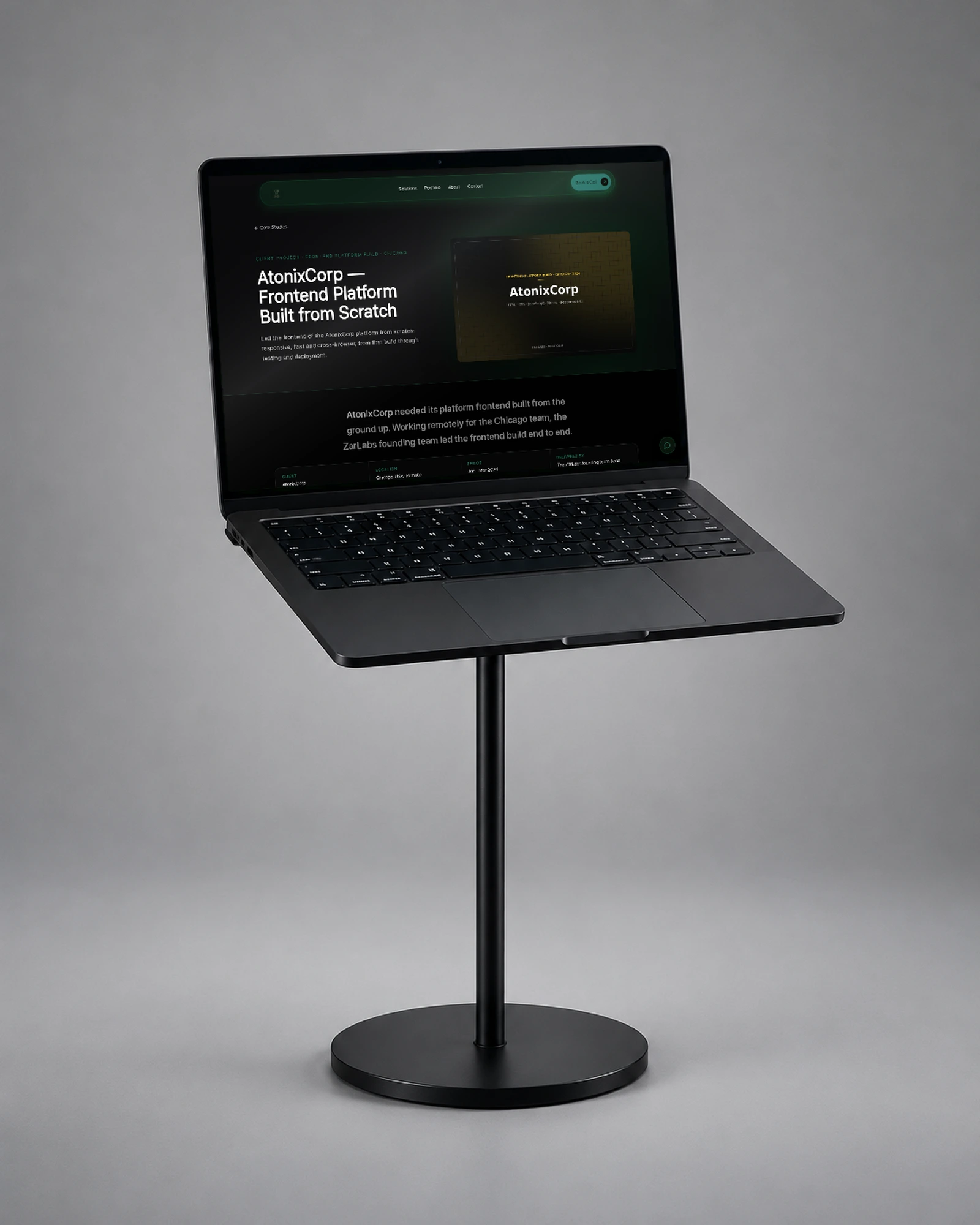AtonixCorp — Frontend Platform Built from Scratch